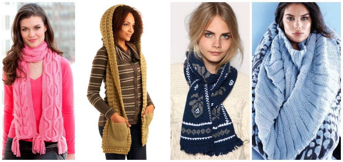 Вязаный шарф: стильное тепло