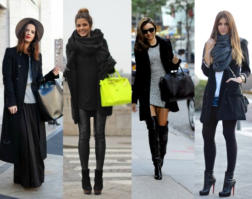 Как выбрать черное пальто?