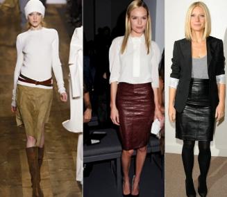 С чем носить кожаную юбку: самые модные варианты 2023-2024 года