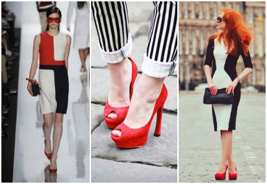 Красные туфли в гардеробе деловой женщины?