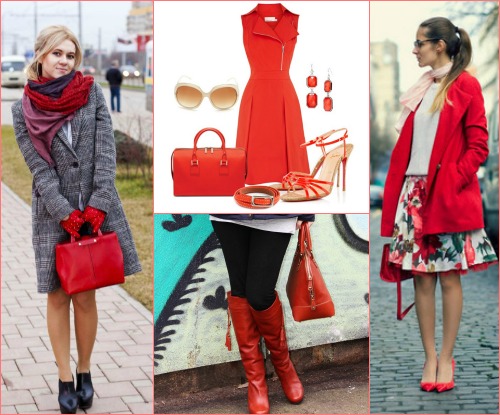 С чем нельзя носить красную сумку?