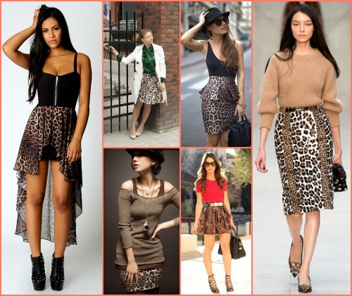 С чем сочетать леопардовую юбку: цветовые решения