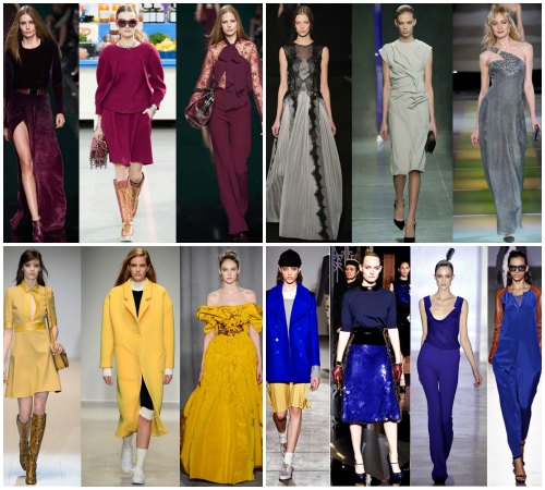 Обзор модных цветов одежды зимнего сезона 2015