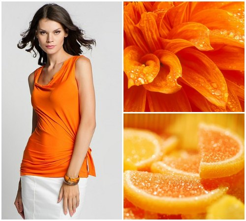 Значение оранжевого цвета в одежде