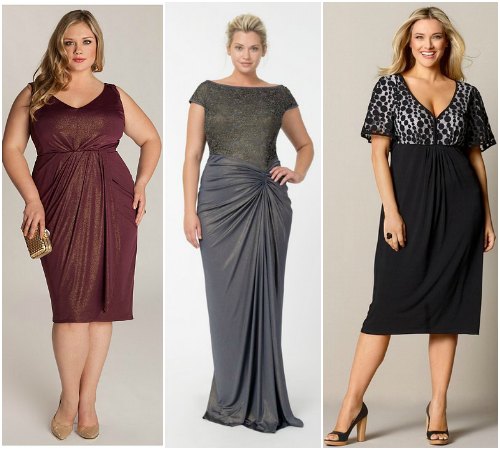 Как выбрать модель платья полной женщине по типу фигуры?