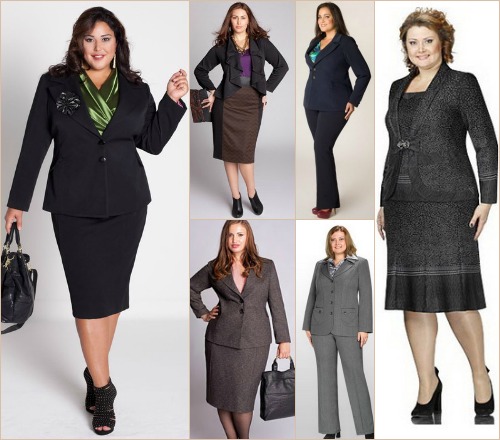 Почему деловые костюмы нужны полным женщинам?